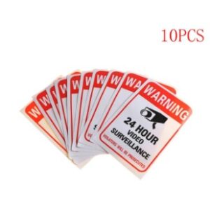 10Pcs Home Cctv Surveillance Security Camera Video Sticker
