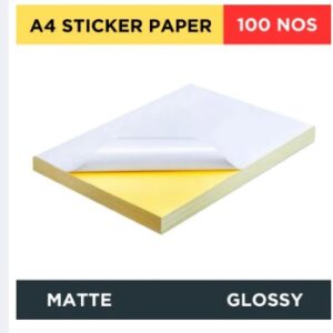 A4 Sticker Paper - 100 Sheets | Matte (Copy)